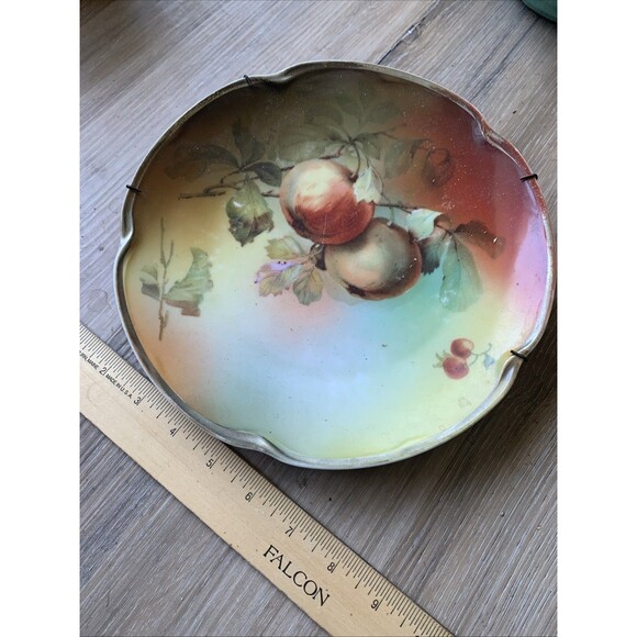 Jaeger J&C Louise Bavaria Germany Porcelain Wall Plate - Apples On Tree JAE50 - Picture 2 of 8